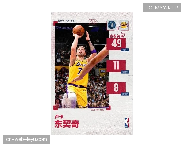 东契奇成湖人队史首位单季连续六场30分5板5助球员